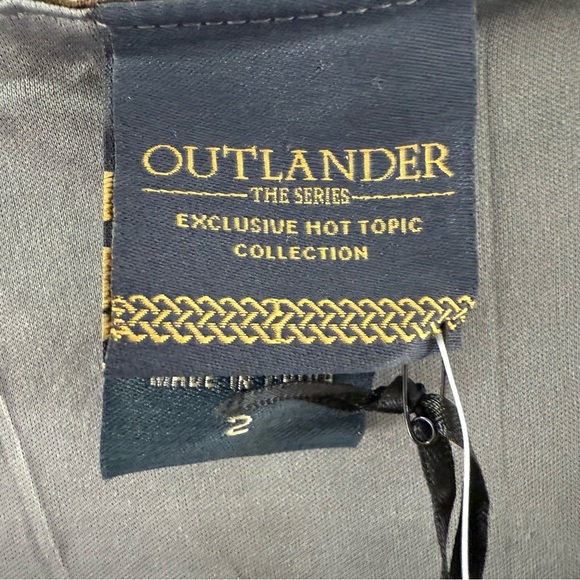 Hot Topic Outlander Lace Up Tartan Plaid Dress Nee With Tags Size 2X - Picture 6 of 7